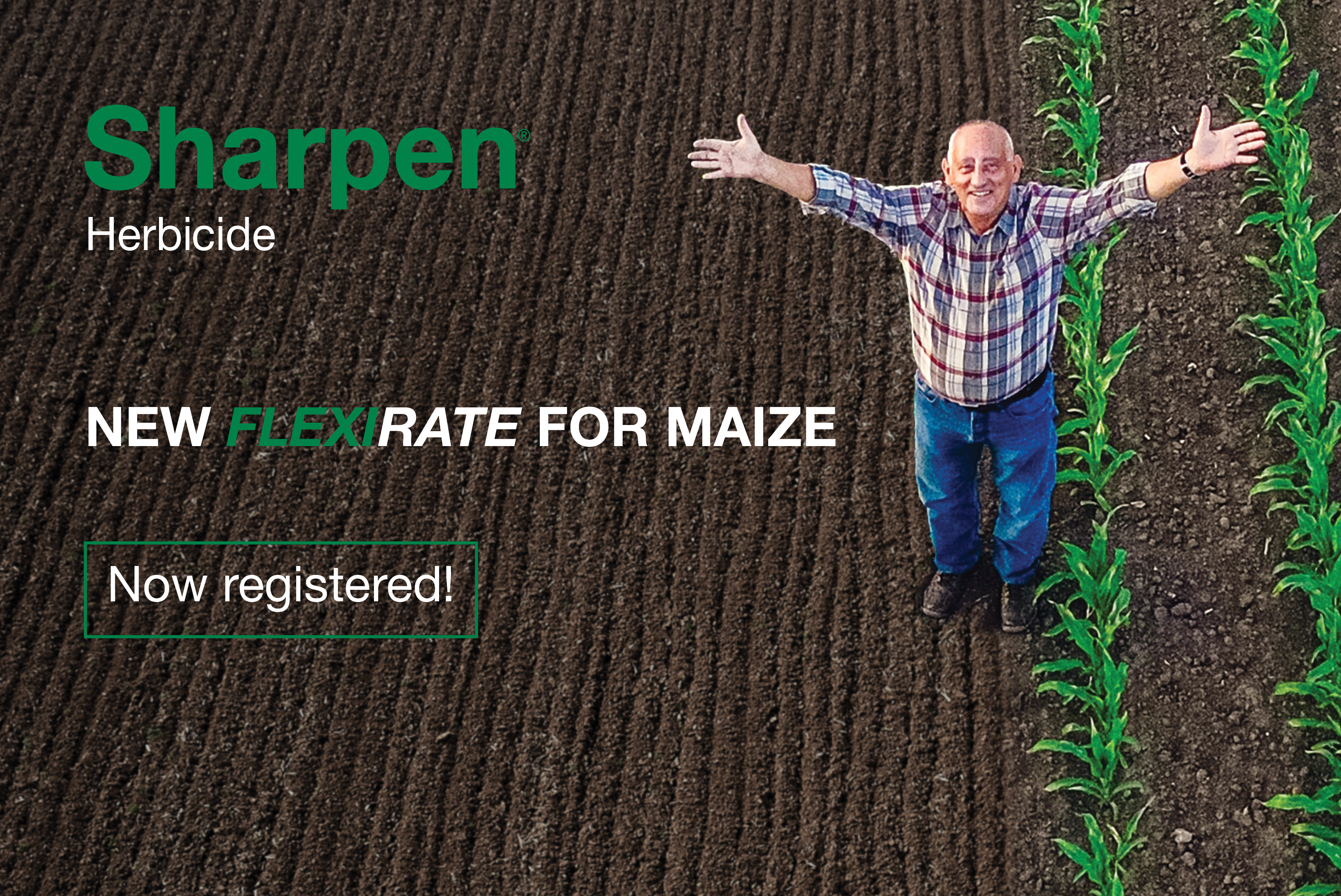 Sharpen herbicide new FlexiRate for maize now registered